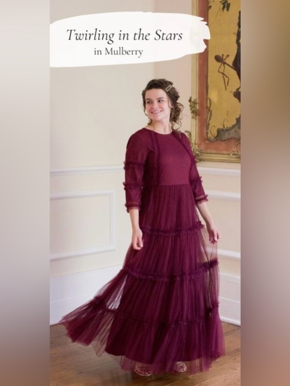 Dainty Jewells Maxi Dress Collection in Mauve, Dusty Rose, Burgundy, Plum